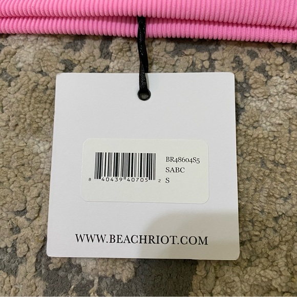 Beach Riot Eva Ribbed Sports Colorblock Bikini Top - Picture 6 of 6